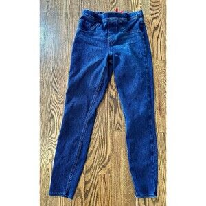 Spanx Jean-ish‎ Denim Jogging Leggings  Womens Small Dark Wash Pull On Stretch